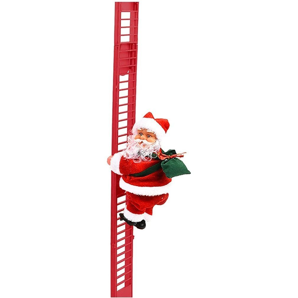 Santa Ladder™ – Magische Klimmende Kerstman met Muziek & Beweging (45cm)
